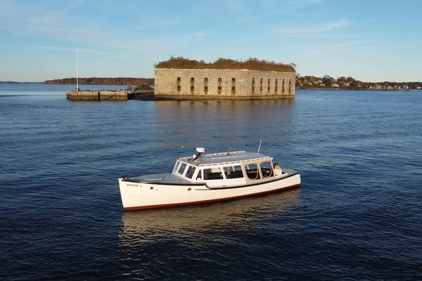 New England fall foliage cruise on Casco Bay Portland Maine October bachelorette